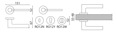 Brass Ручка дверная HA248RO12 CR ENKEL глянцевый хром фото 2
