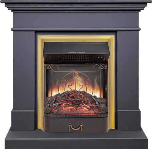 Каминокомплект California SFT (Разборный) - Серый графит с очагом Majestic FX M Brass фото 1