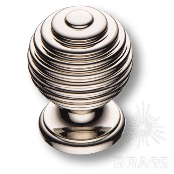 Brass Ручка кнопка 15.030.42 глянцевый никель фото 1