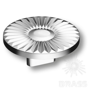 Brass Ручка кнопка 4193 016MP02 глянцевый хром 16 мм фото 1