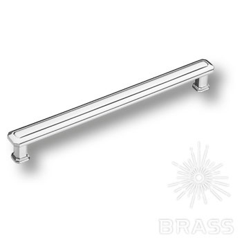 Brass Ручка скоба 1101 192MP02 глянцевый хром 192 мм фото 1