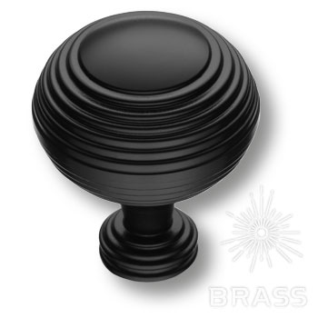 Brass Ручка кнопка 1937 0038 AL6 черный фото 1