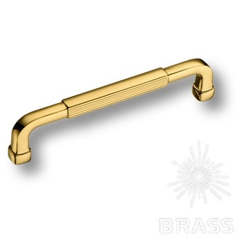 Brass Ручка скоба 552-128-Gold глянцевое золото 128 мм фото 1