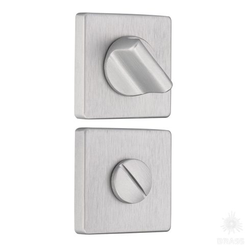 Brass Накладка с поворотной кнопкой RO11W6 ELX10 ROSET брашированный алюминий фото 1