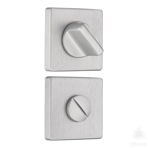 Brass Накладка с поворотной кнопкой RO11W6 ELX10 ROSET брашированный алюминий фото 1