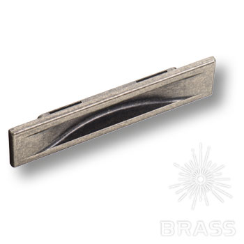 Brass Ручка врезная 4340 0096 OSM старое серебро 96 мм фото 1