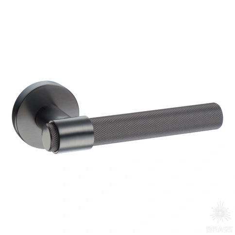 Brass Ручка дверная HA187TRO12 BBN AXEL-T чёрный матовый никель фото 1