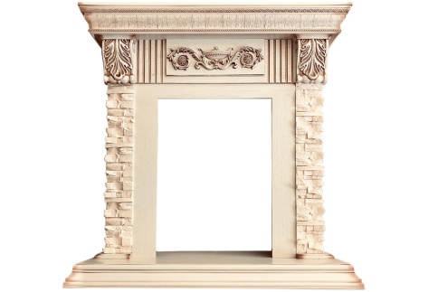 Портал Luxemburg (каменный) - Сланец/Cлоновая кость с патиной Royal Flame фото 1