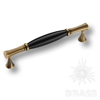Brass Ручка скоба 2203-41-160-BLACK чёрный / античная бронза 160 мм фото 1