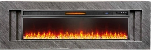 Каминокомплект Line 60 Concrete - Серый бетон с очагом Vision 60 LED фото 2