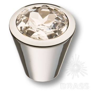 Brass Ручка кнопка 25.355.35.SWA.07 глянцевый хром с кристаллами Swarovski фото 1