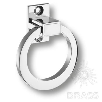 Brass Ручка кольцо BU 013.80 CS 07 глянцевый хром фото 1