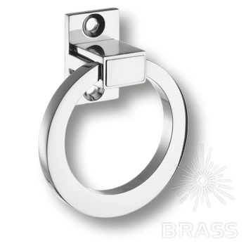 Brass Ручка кольцо BU 013.80 CS 07 глянцевый хром фото 1