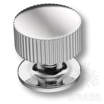 Brass Ручка кнопка 1975 0032 CR глянцевый хром фото 1