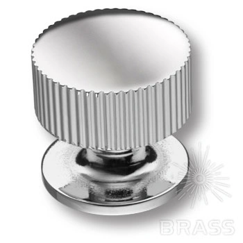 Brass Ручка кнопка 1975 0032 CR глянцевый хром фото 1