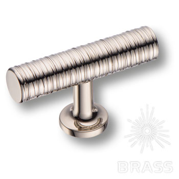 Brass Ручка кнопка 9208 0008 PN-PN глянцевый никель фото 1