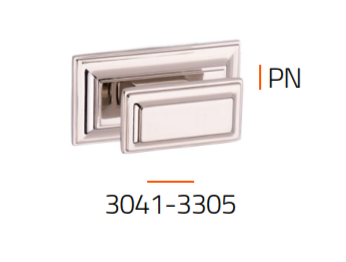 Brass Ручка кнопка 3305 0016 PN глянцевый никель фото 2