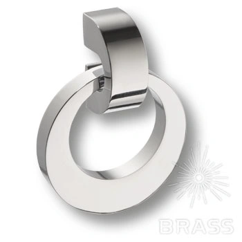 Brass Ручка кольцо 7260 0040 CR-CR глянцевый хром 16 мм фото 1