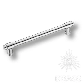Brass Ручка рейлинг 4686 0160 CR-CR глянцевый хром 160 мм фото 1
