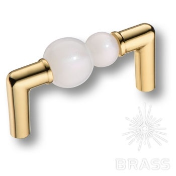 Brass Ручка скоба эксклюзивная коллекция Atomo 15.189.64 AT WH 19 глянцевое золото 64 мм фото 1