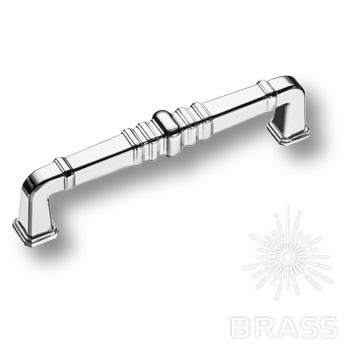 Brass Ручка скоба KT 012.128.07 глянцевый хром 128 мм фото 1