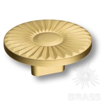 Brass Ручка кнопка 4193 016PC35 матовое золото 16 мм фото 1