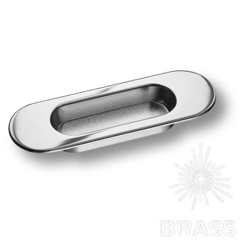 Brass Ручка врезная 3922-400 глянцевый хром фото 1