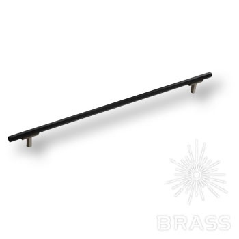 Brass Ручка рейлинг модерн 776-320-Titanium/Matt Black графит/черный 320 мм фото 1