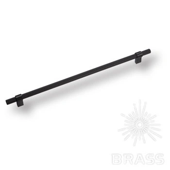 Brass Ручка рейлинг 8774 0320 AL6-AL6 чёрный 320 мм фото 1