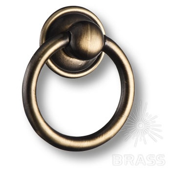 Brass Ручка кольцо 15.210.01.04 старая бронза фото 1