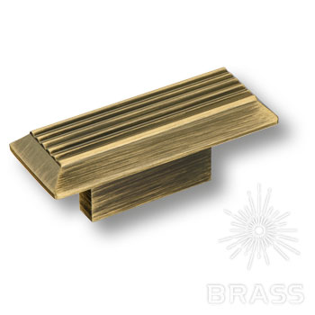 Brass Ручка кнопка 9002 0016 ABM состаренная латунь 16 мм фото 1