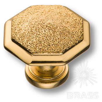 Brass Ручка кнопка 15.309.01 DIA 19 глянцевое золото 24K фото 1