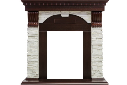 Портал Dublin - Темный дуб / Сланец белый Royal Flame фото 1