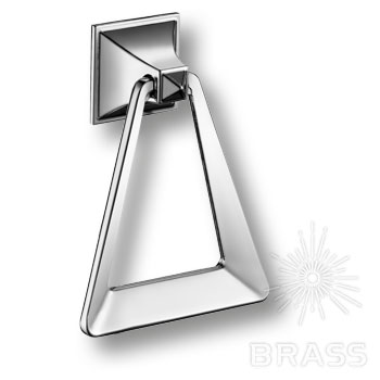 Brass Ручка кольцо 907-Chrome глянцевый хром фото 1