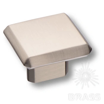 Brass Ручка кнопка 4106 016MP08 сатинированный никель 16 мм фото 1