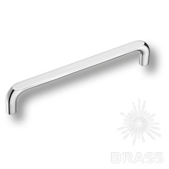 Brass Ручка скоба 395-160-Chrome глянцевый хром 160 мм фото 1