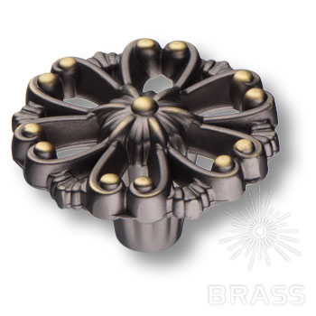 Brass Ручка кнопка 348025MP32 античная бронза фото 1