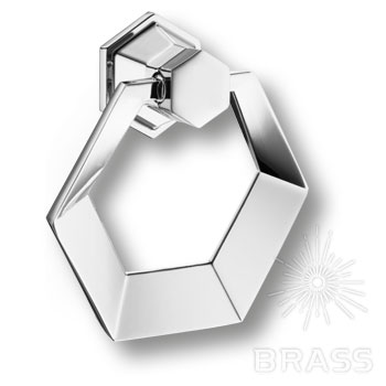 Brass Ручка кольцо 912-Chrome глянцевый хром фото 1
