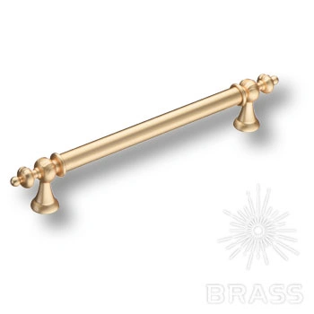 Brass Ручка скоба 1670-61-160-052 матовое золото гладкая 160 мм фото 1