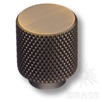 Brass Ручка кнопка 1965 0008 ABM состаренная латунь фото 1