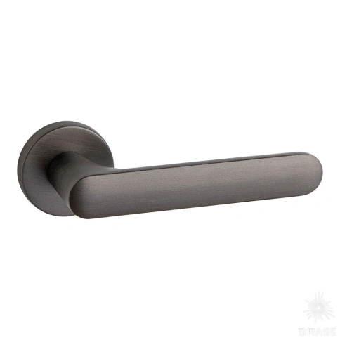 Brass Ручка дверная HA193RO12 ELX1 ELLIPSE брашированный графит фото 1