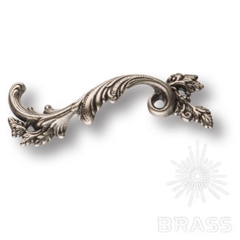 Brass Ручка скоба 15.216.64.16 left старое серебро 64 мм  фото 1