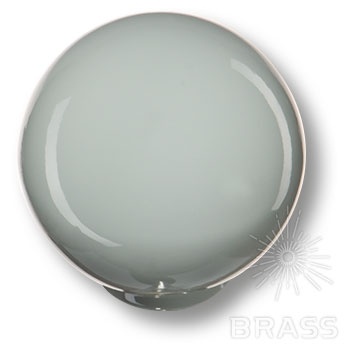 Brass Ручка кнопка детская 626GR2 шар серый глянцевый фото 1