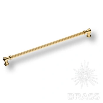 Brass Ручка скоба 4640 0352 GL-GL глянцевое золото 352 мм фото 1
