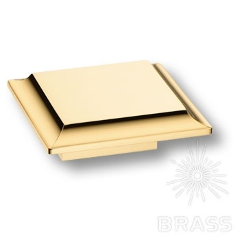 Brass Ручка кнопка 9116 0016 GL глянцевое золото 16 мм фото 1