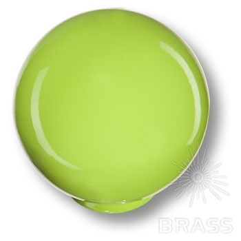 Brass Ручка кнопка детская 626PI шар фисташковый глянцевый фото 1