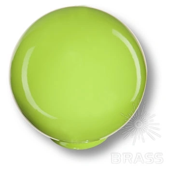 Brass Ручка кнопка детская 626PI1 шар фисташковый глянцевый фото 1
