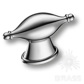 Brass Ручка кнопка 4124 016MP02 глянцевый хром 16 мм фото 1