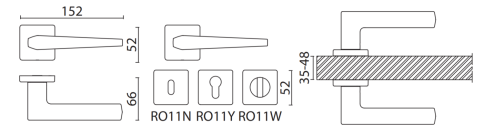 Brass Ручка дверная HA239RO11 AL6 LUNA черный фото 2
