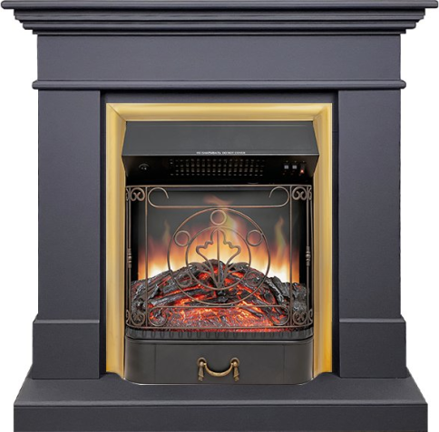 Каминокомплект California SFT (Разборный) - Серый графит с очагом Majestic FX Brass фото 1